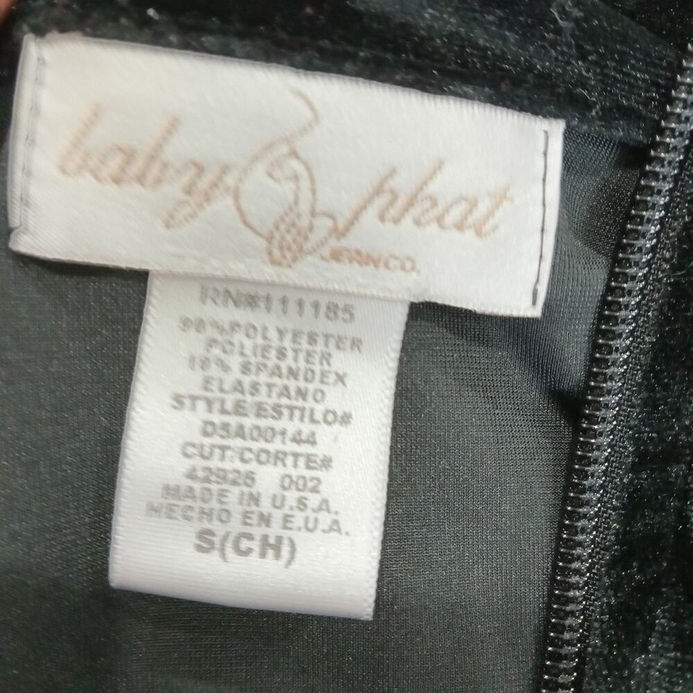Baby Phat Track Jacket Women's Black Sz S Cat Embossed Velvet Zip Up 90's Y2K - Picture 7 of 13